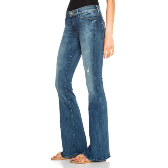 MOTHER The Cruiser "Rough It Up" Flair Jeans 24 - Picture 2 of 13